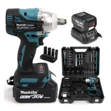 Гайковерт Makita DTW301 акумуляторний з набором інструментів