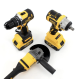 Набір акумуляторного інструменту 3в1 DeWalt 36V (шуруповерт + кутова шліфувальна машина + гайковерт)