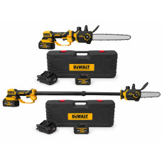 Телескопічна безщіткова акумуляторна пила Dewalt DCM 573 X (48V 6Ah шина 30см) Висоторіз Деволт з двома АКБ для гілок