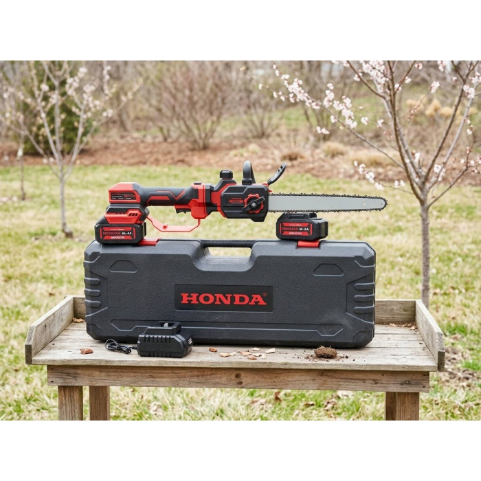 Телескопічна безщіткова акумуляторна пила Honda GHE 48i (48V 6Ah шина 30см) Висоторіз Хонда з двома АКБ для гілок