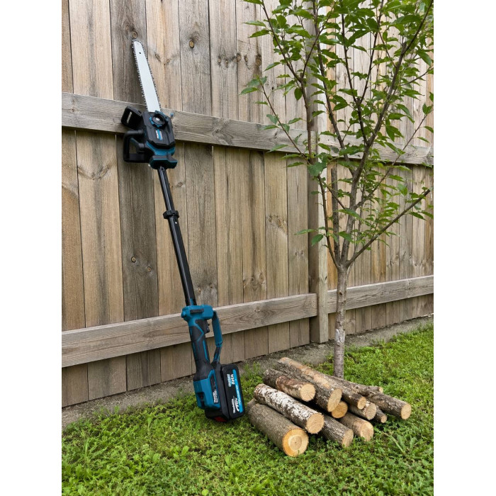 Телескопічна безщіткова акумуляторна пила Makita UC020GT (48V 6Ah шина 30см) Висоторіз Макіта з двома АКБ для гілок