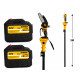 Набір 3в1 АКБ DeWalt 48V 6А зі змащенням ланцюга (Пила DCM160HN + Секатор DCMPP540P1 Digital + штанга 3 м)